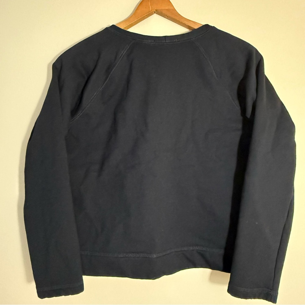 Eileen Fisher Black 100% Organic Cotton Sweatshirt XS - Picture 2 of 5